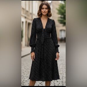 Black Polka Dot Dress